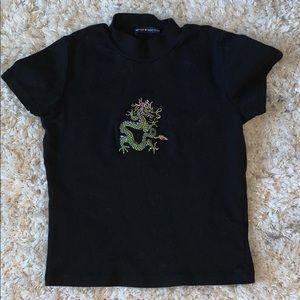 Brandy Melville dragon crop top